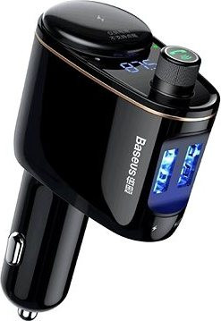 Baseus T Shaped S-09A Car Bluetooth MP3 Player (Standard Edition) Black