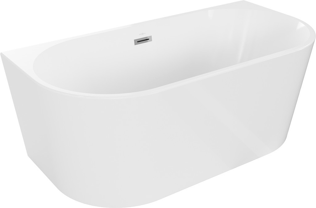 MEXEN - Oválna vaňa voľne stojace 150x75cm biela bez krytu prepadu a zátky 52671507500-SS