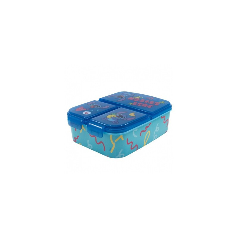 STOR - Delený plastový box na desiatu Lilo & Stitch, 75020
