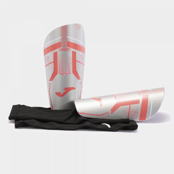J-PRO SHIN GUARDS GREY FLUOR CORAL L