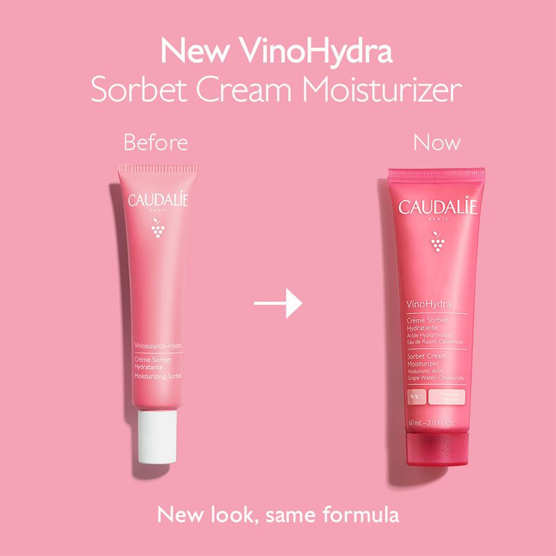 Caudalie VinoHydra Sorbet Cream Moisturizer hydratačný gél krém pre citlivú pleť 60 ml