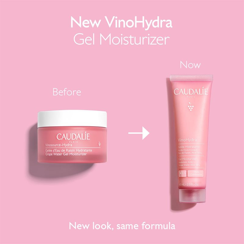 Caudalie VinoHydra Gel Moisturizer hydratačný gel pre zmiešanú pleť 60 ml