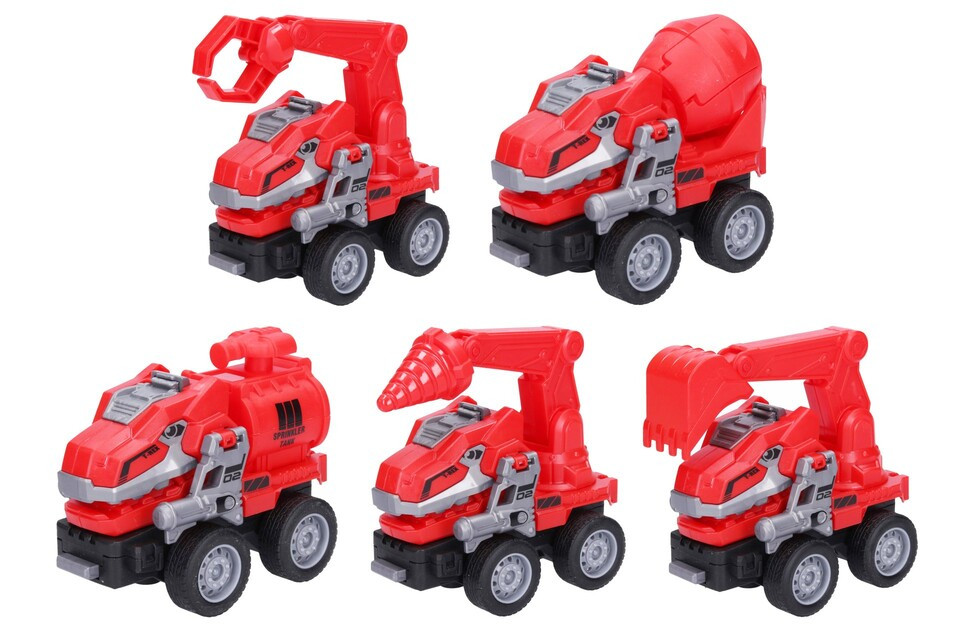 Hasiči autorobot na zotrvačník 11cm - s lyžicou