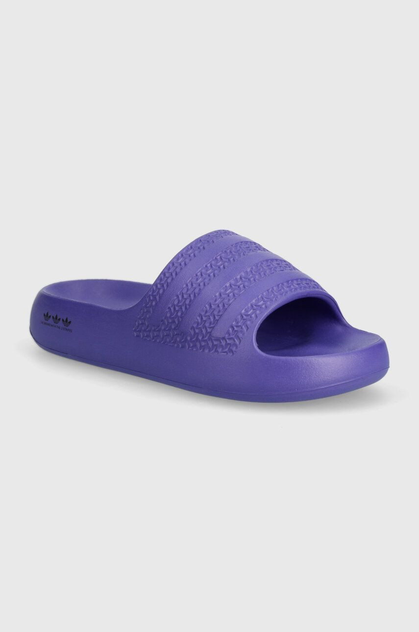 Šľapky adidas Originals ADILETTE AYOON W dámske, fialová farba, na platforme, IE5619