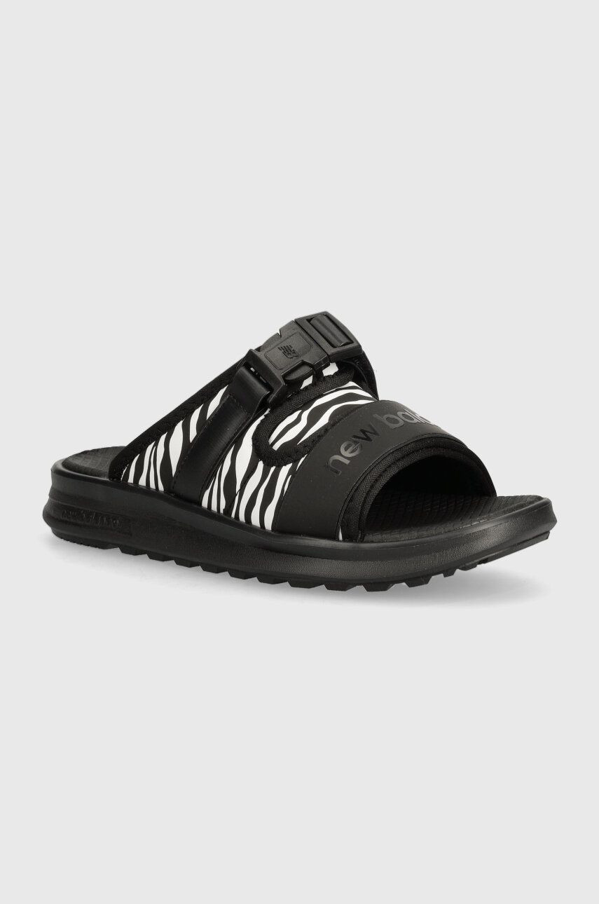 Šľapky New Balance SWA330T3 dámske, čierna farba, SWA330T3