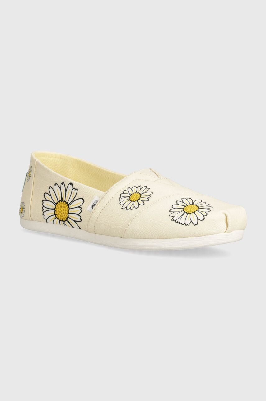 Espadrilky Toms Alpargata béžová farba, 10019695