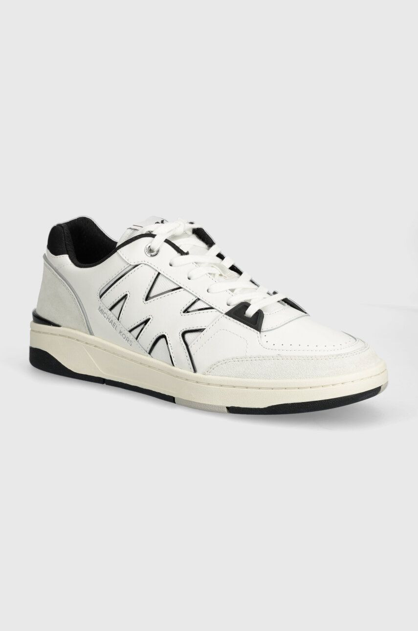 Kožené tenisky Michael Kors Rebel biela farba, 42S4RBFS1D 987
