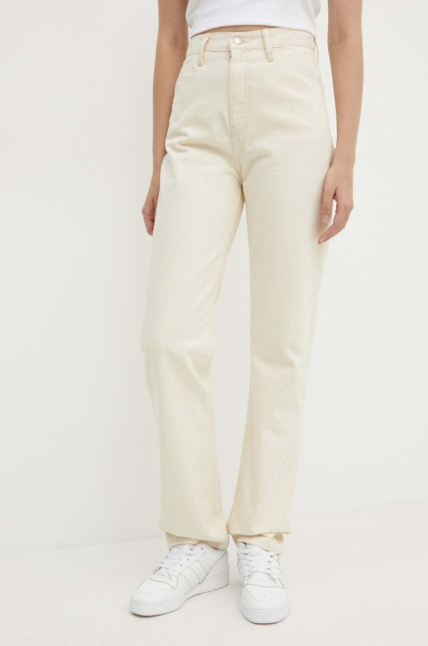 Rifle Calvin Klein Jeans dámske, vysoký pás, J20J223656