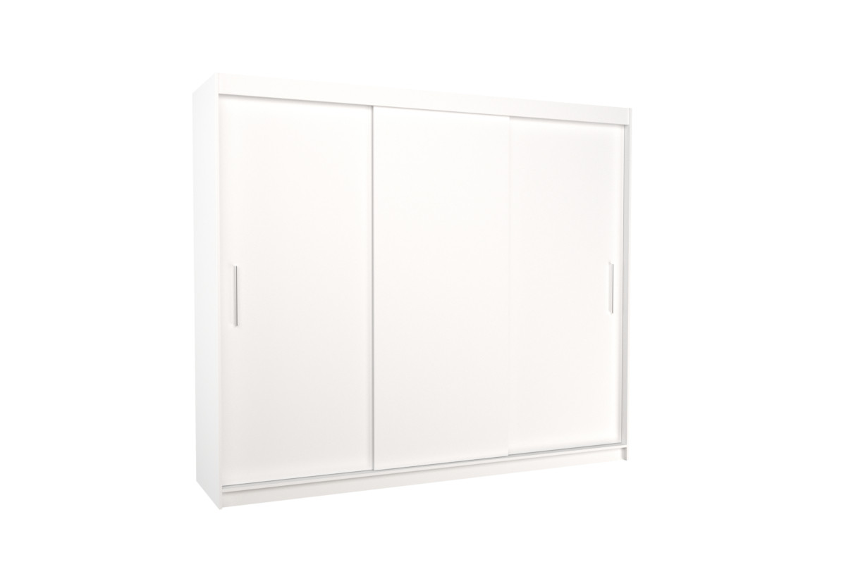 Expedo Šatníková skriňa TOSAN 250, 250x215x58, biela