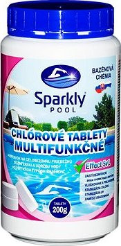 Sparkly POOL Tablety do bazéna chlórové 5 v 1 multifunkčné 200 g 1 kg