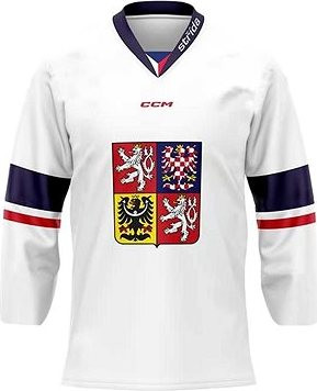 CCM Reprezentačný dres ČR, biely veľkosť XL