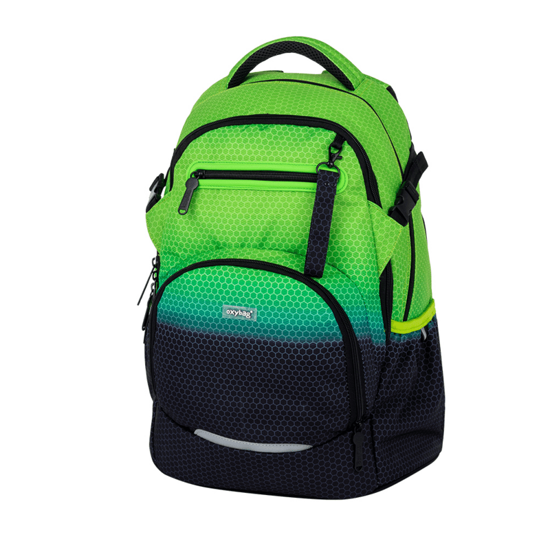 KARTON PP - Školský batoh OXY Ombre Black-green