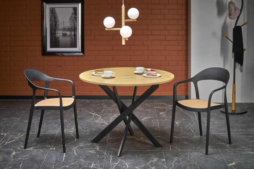 Jedálenský stôl EDGAR Halmar Dub zlatý