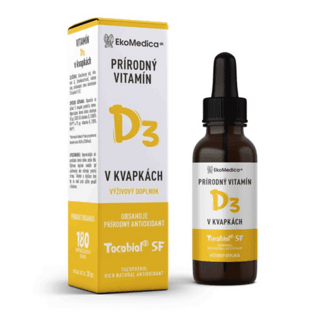 EkoMedica SK Prírodný Vitamín D3 kvapky 1x30 ml