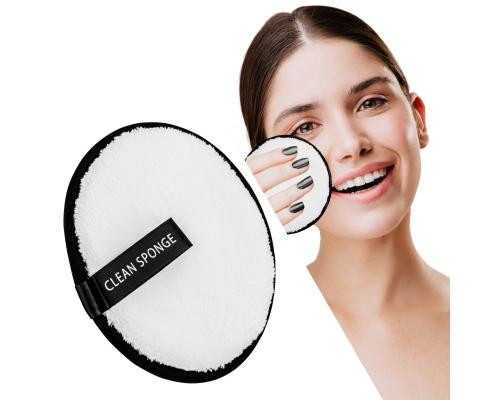 Čistiaca a odličovacia hubka na tvár - biela
