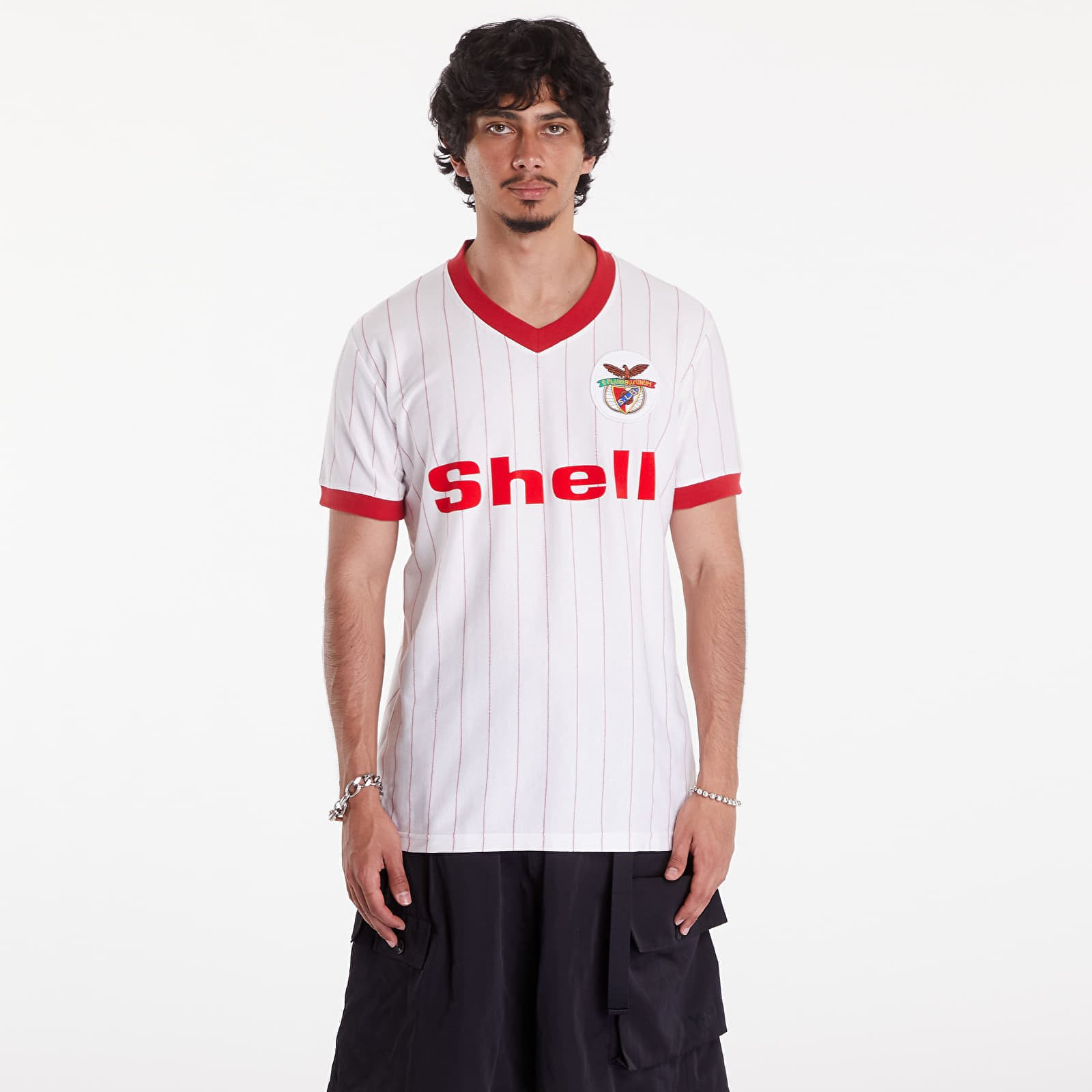 COPA SL Benfica 1985 - 86 Away Retro Football Shirt UNISEX White