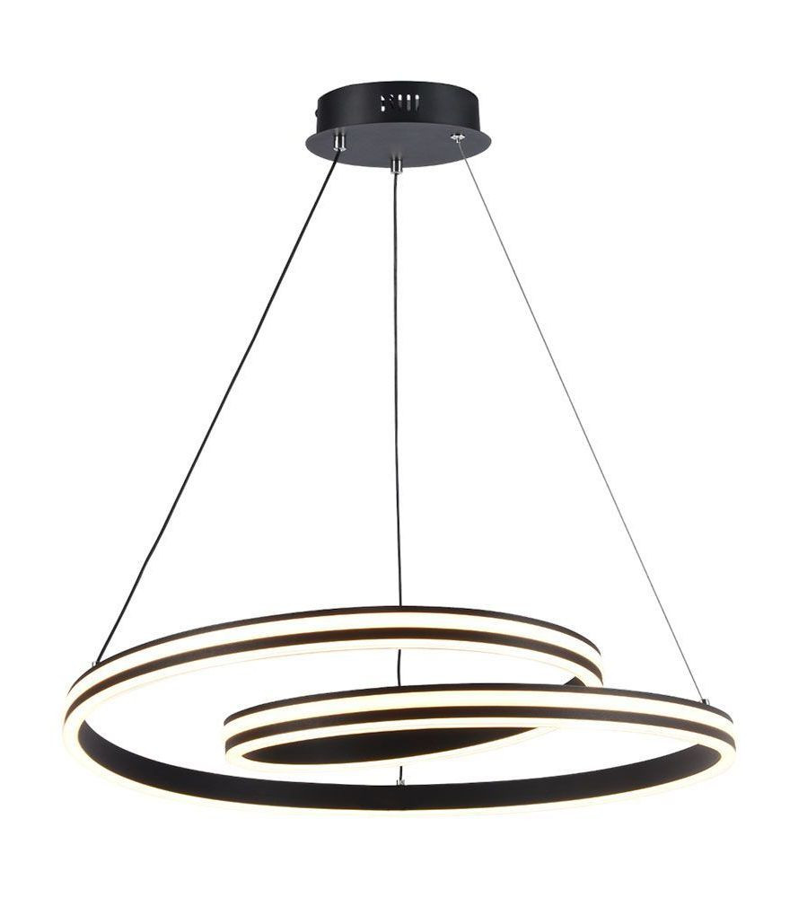 LED Solution Čierne závesné LED svietidlo designové 60cm 40W CCT 23374