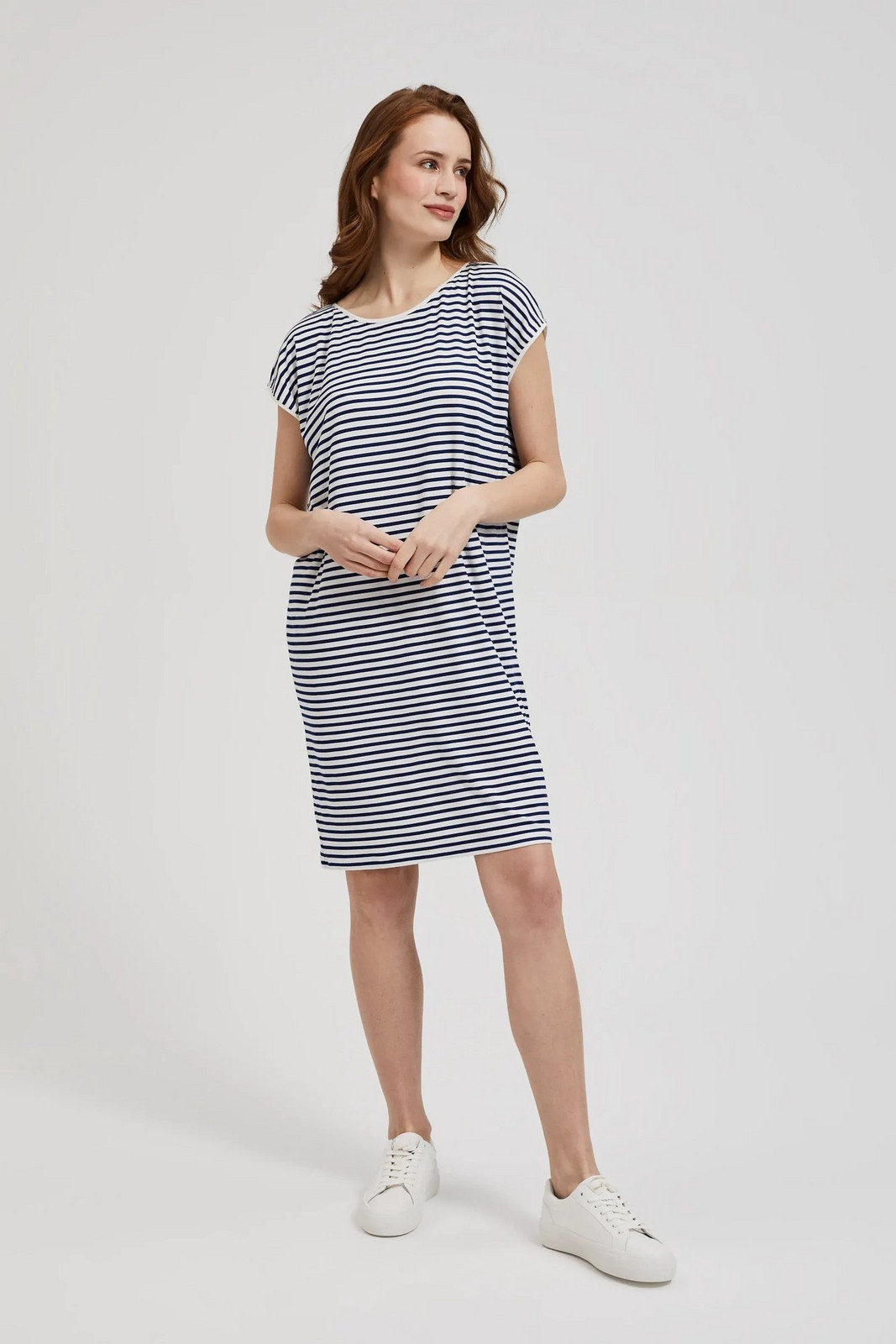 Women's Leisure Dress MOODO - Blue/White