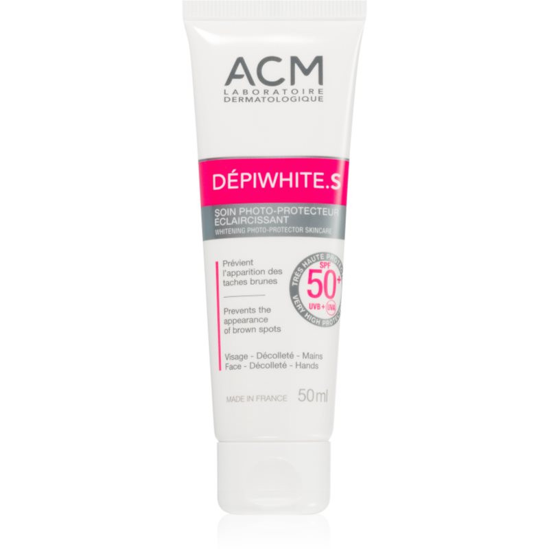 ACM Dépiwhite S ochranný krém na tvár a dekolt SPF 50+ 50 ml