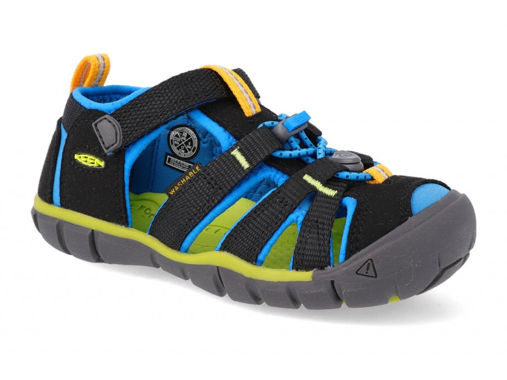 Keen SEACAMP II CNX CHILDREN black / brilliant blue Veľkosť: 30