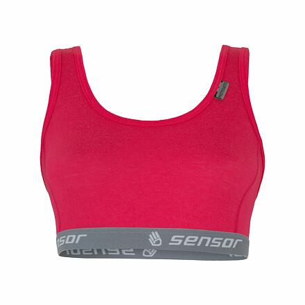SENSOR MERINO ACTIVE dámska podprsenka magenta Veľkosť: S