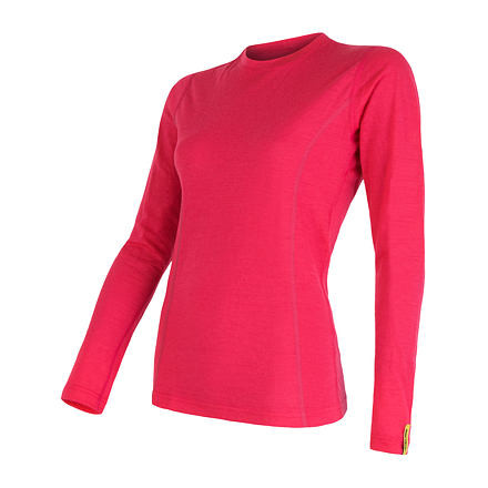 SENSOR MERINO ACTIVE dámske tričko dl.rukáv magenta Veľkosť: L