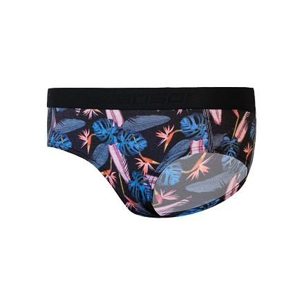 SENSOR MERINO IMPRESS dámske nohavičky čierna / floral Veľkosť: S