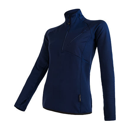 SENSOR TECNOSTRETCH dámska mikina kr.zip deep blue Veľkosť: XL