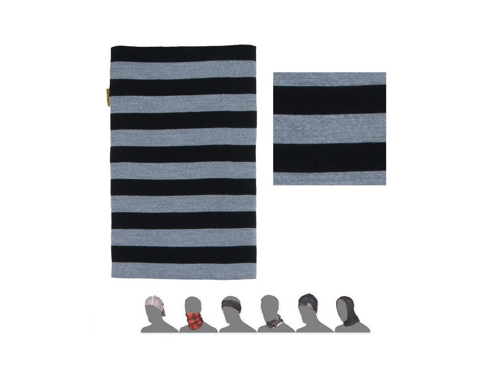 Sensor Tube MERINO WOOL multifunkčná šatka čierna pruhy