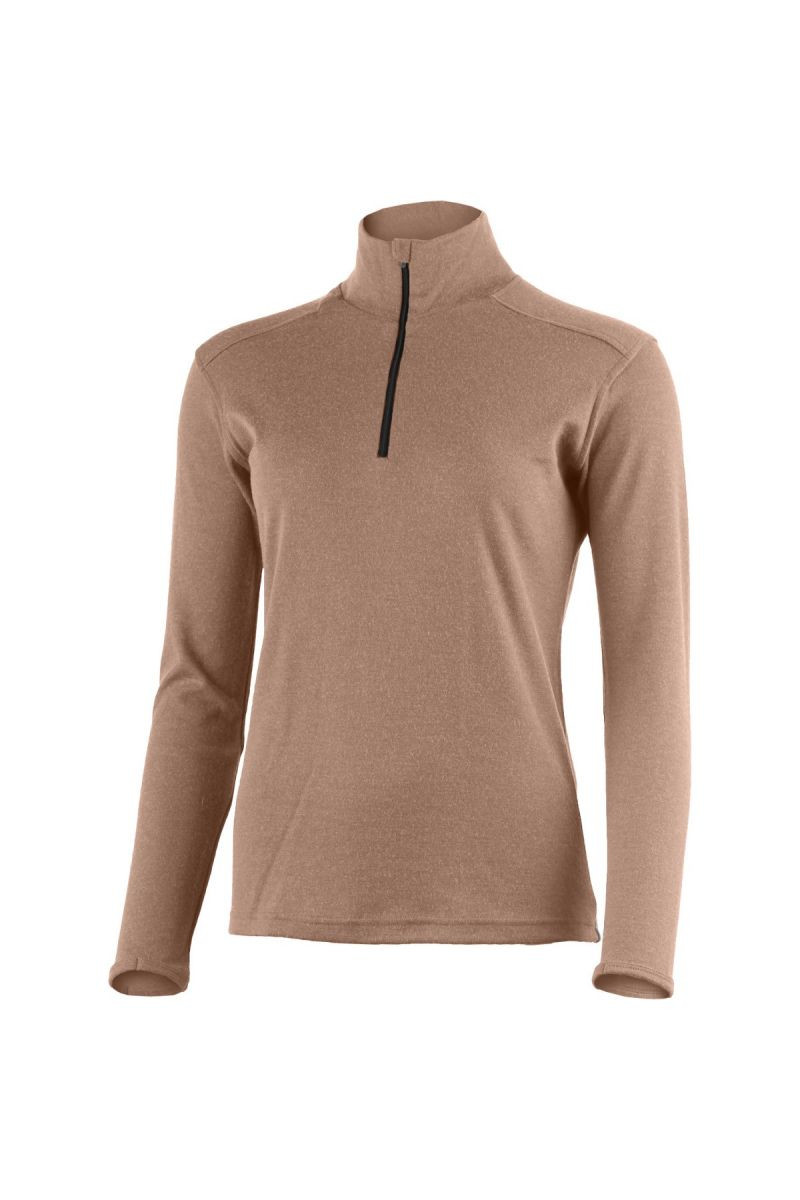 Lasting dámska merino mikina BRENDA hnedá Veľkosť: XL