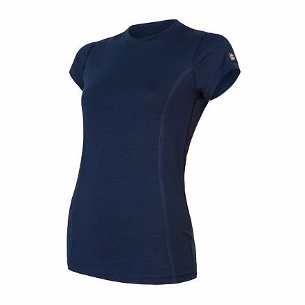 SENSOR MERINO ACTIVE dámske tričko kr.rukáv deep blue Veľkosť: S