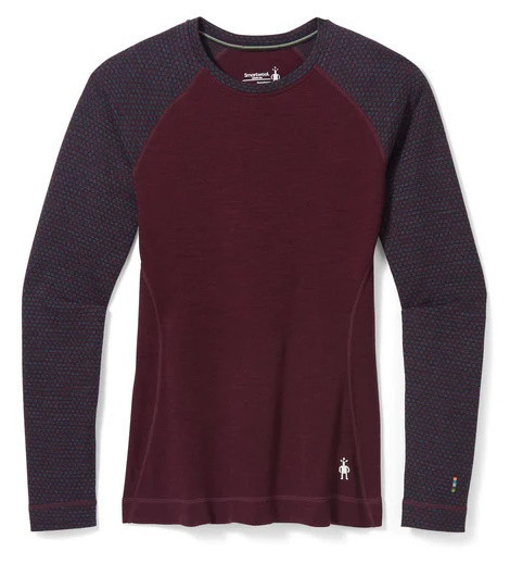 Smartwool W CLASSIC THERMAL MERINO BL PATTERN CB black cherry dot Veľkosť: S