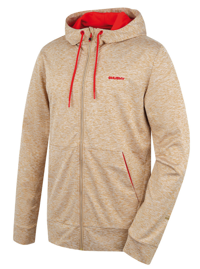 Husky Pánska mikina s kapucňou Alony M beige Veľkosť: L
