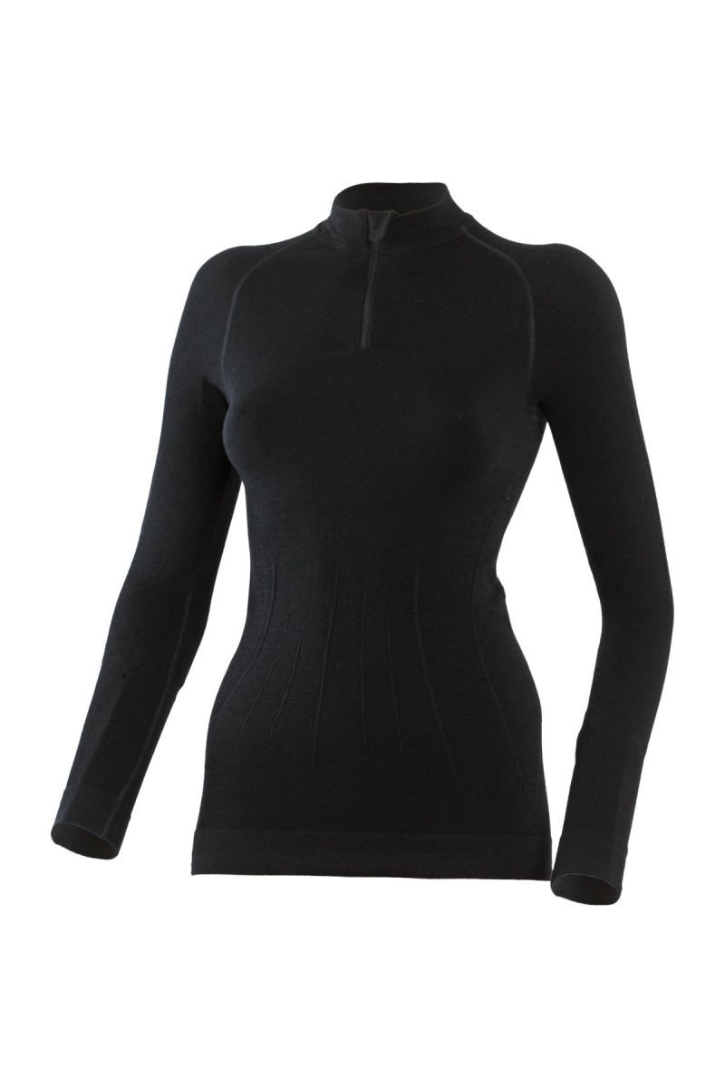 Lasting WIGI 9090 čierna bezšvové Merino triko Veľkosť: S/M
