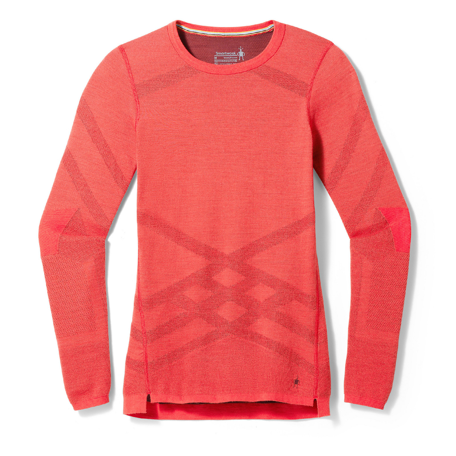 Smartwool W INTRAKNIŤ THERMAL MERINO BL CREW scarlet-black cherry Veľkosť: L