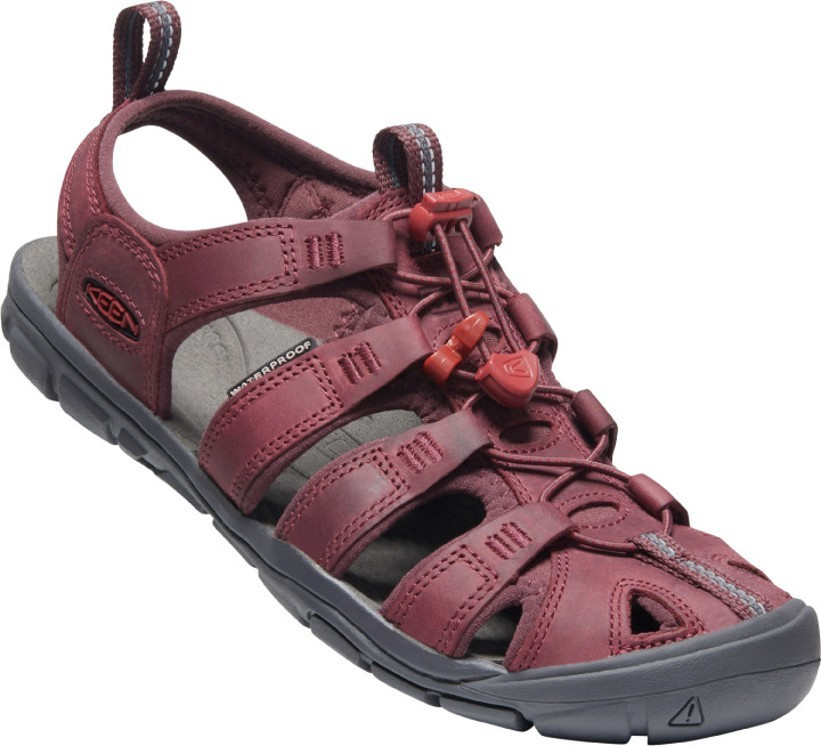 Keen CLEARWATER CNX LEATHER WOMEN wine / red dahlia Veľkosť: 41