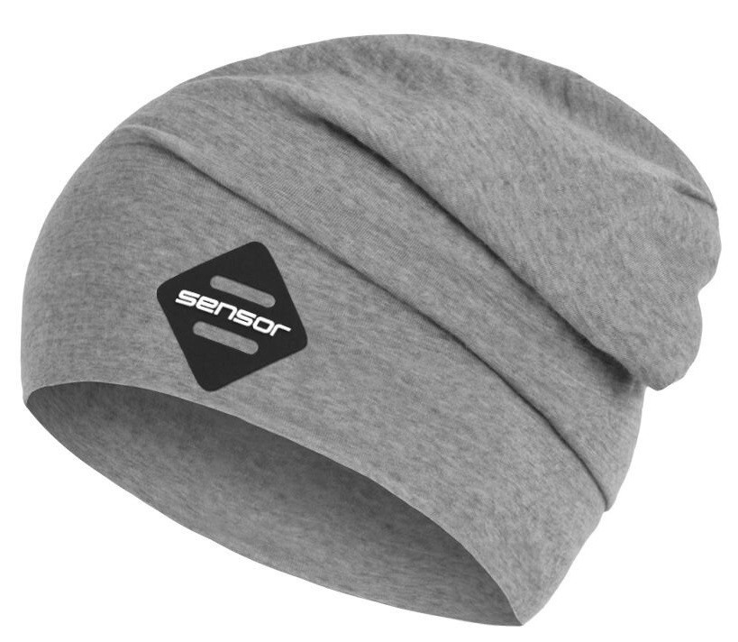 SENSOR čiapka MERINO ACTIVE LOGO sivá Veľkosť: M