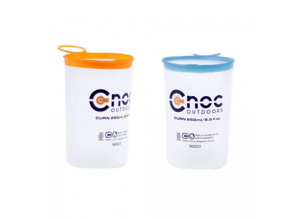 CNOC Outdoors CNOC Skladacie tégliky Curn Collapsible Cups, 250 ml (Orange + Blue) - 2 ks