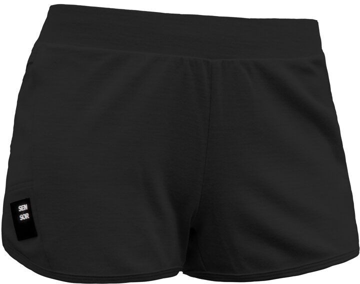 SENSOR MERINO UPPER traveller dámske šortky čierna Veľkosť: S
