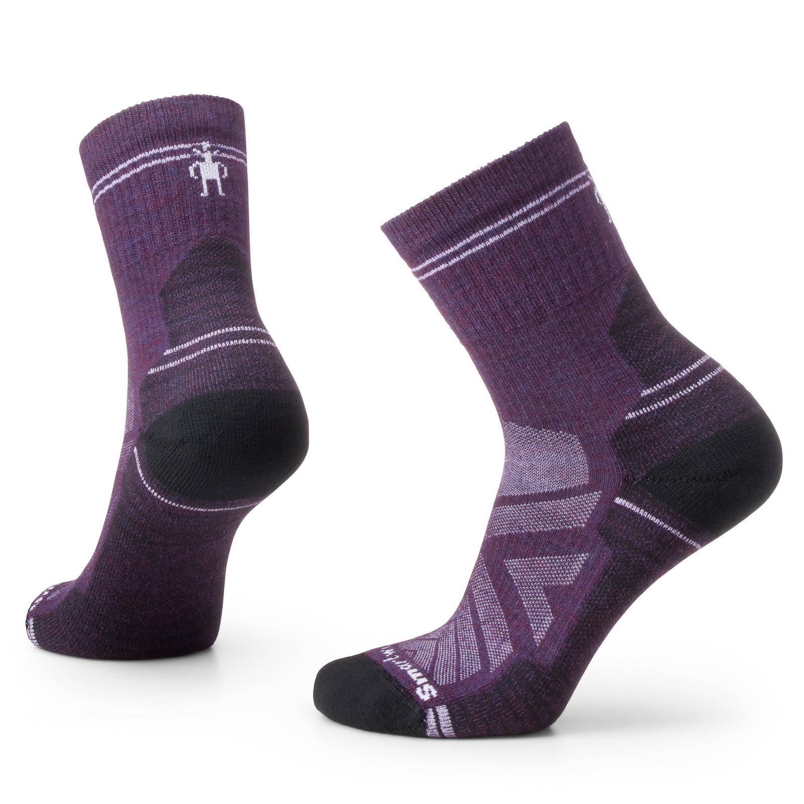 Smartwool W HIKE LIGHT CUSHION MID CREW purple iris Veľkosť: S