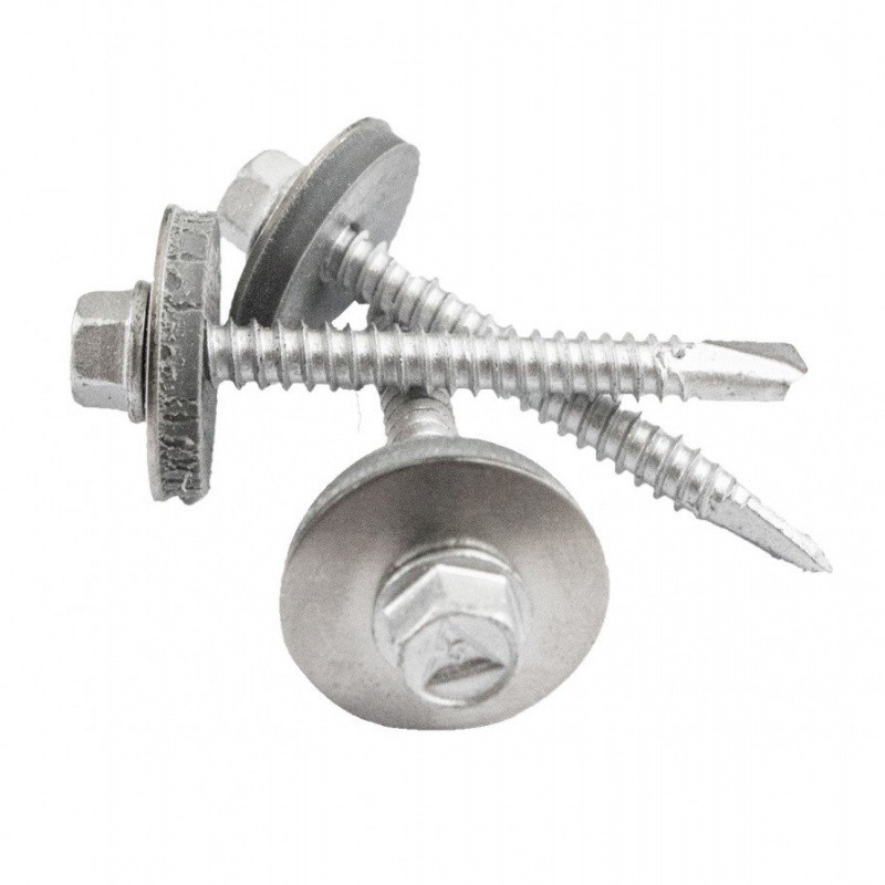 Gutta strešná skrutka nerez A2 bimetal s podložkou strieborná 5,5 x 50 mm