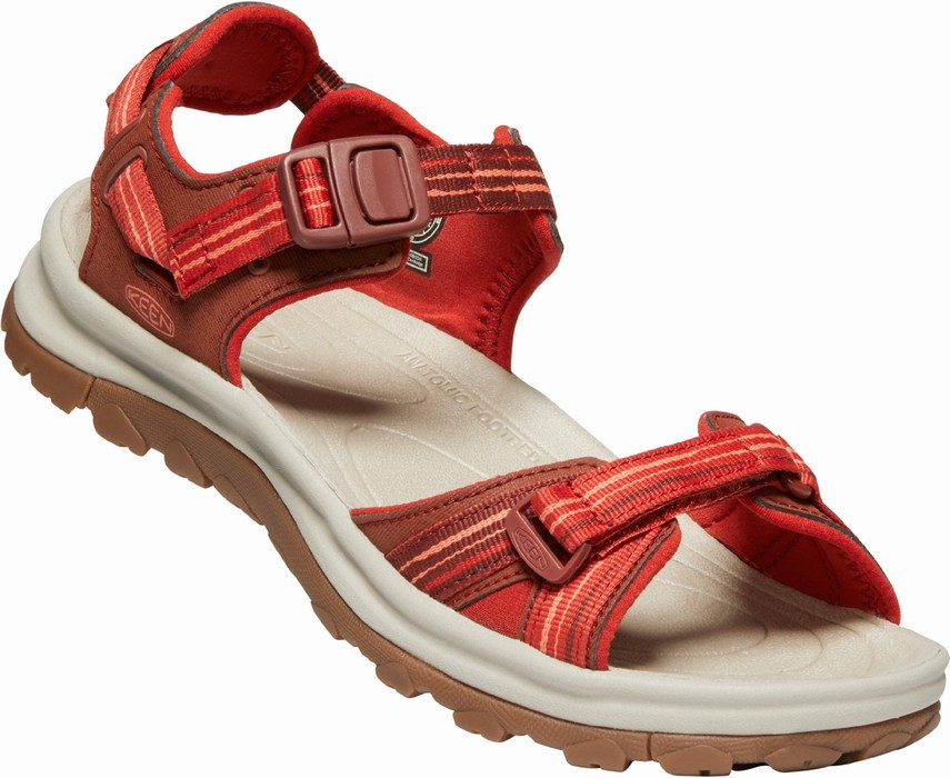 Keen TERRADORA II OPEN TOE SANDAL W dark red / coral Veľkosť: 38