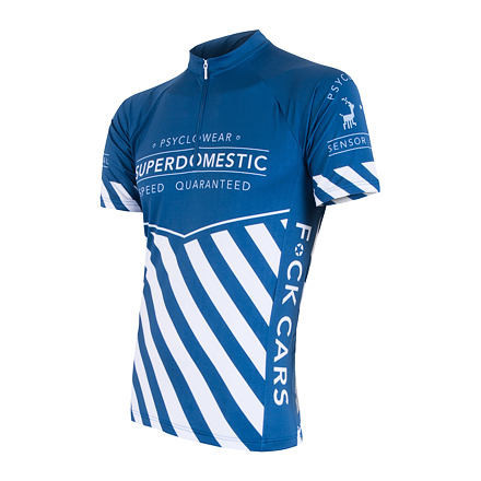 SENSOR CYKLO SUPERDOMESTIC pánsky dres kr.ruk. modrá Veľkosť: XXL