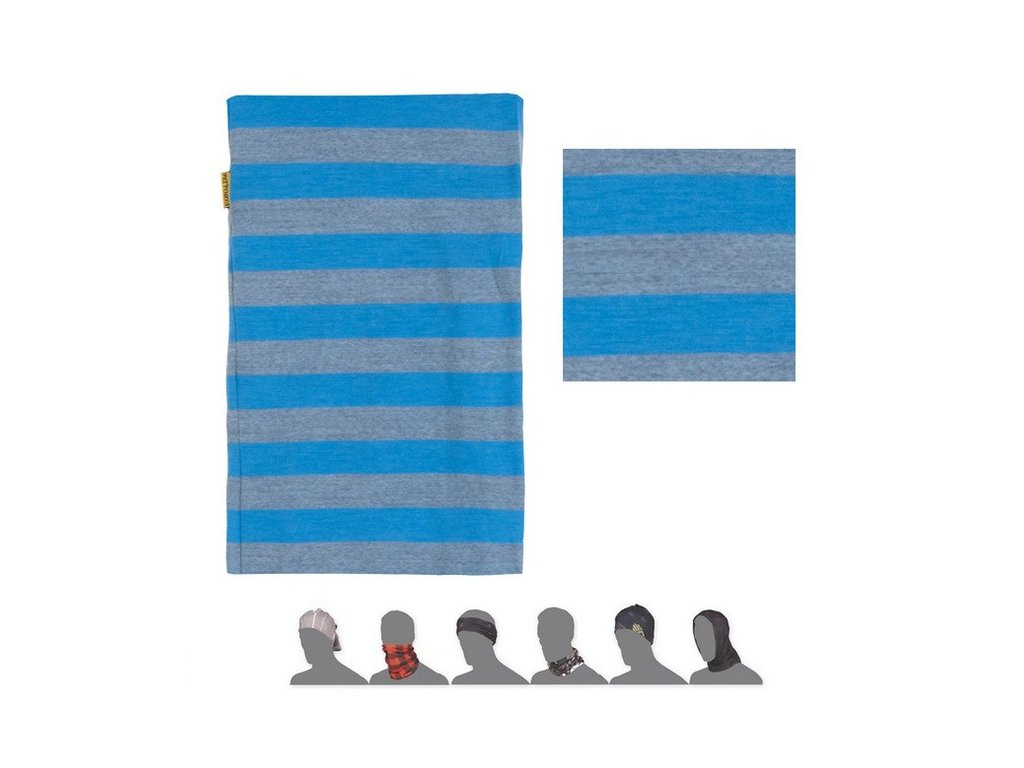 Sensor Tube MERINO WOOL multifunkčná šatka modrá pruhy