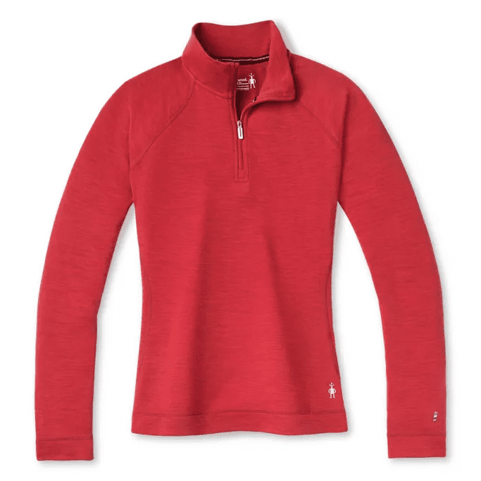 Smartwool W Merino 250 Baselayer 1/4 Zip Boxed pomegranate heather Veľkosť: S