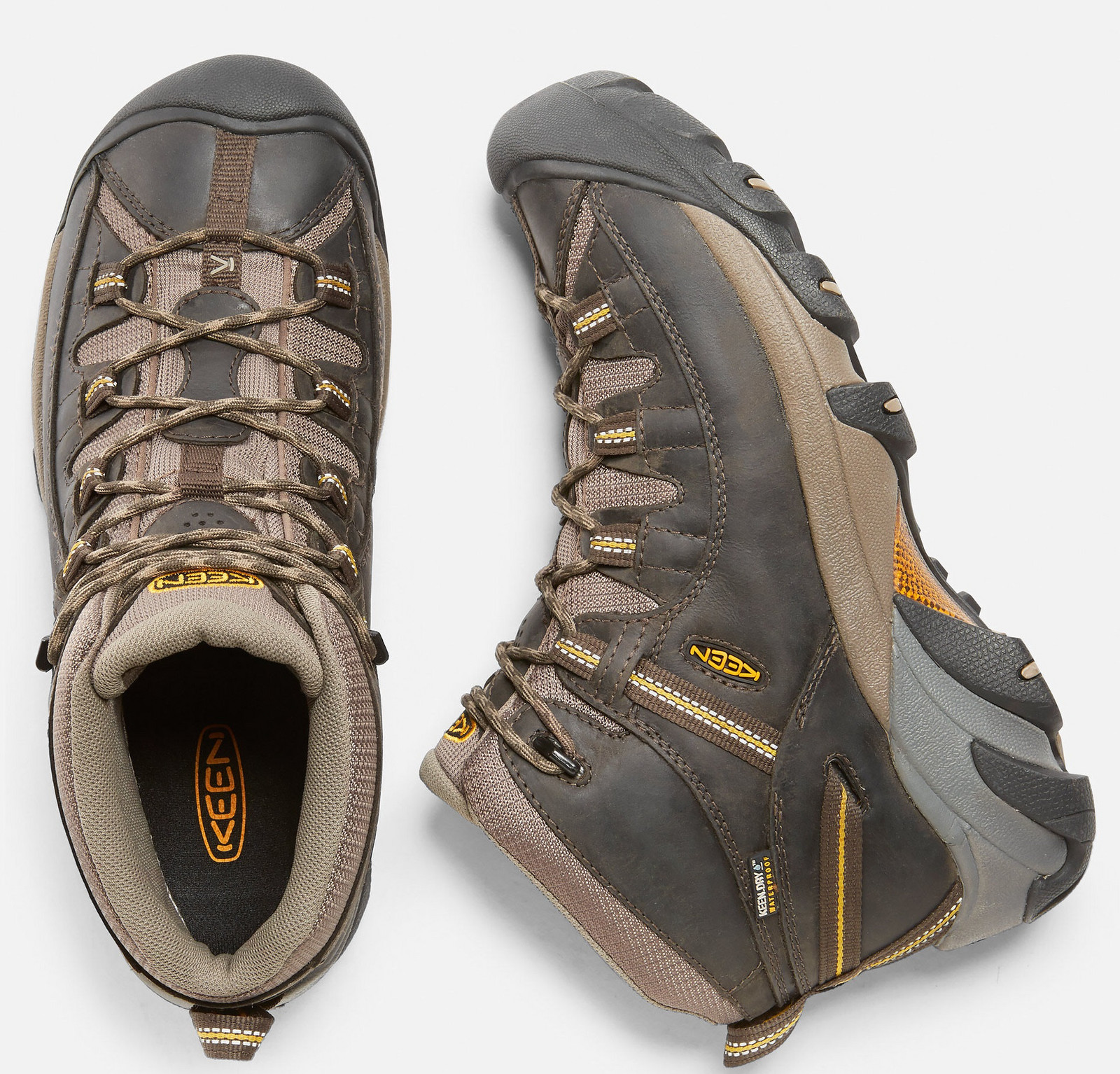 Keen TARGHEE II MID WP M čierna olive/žltá Veľkosť: 42