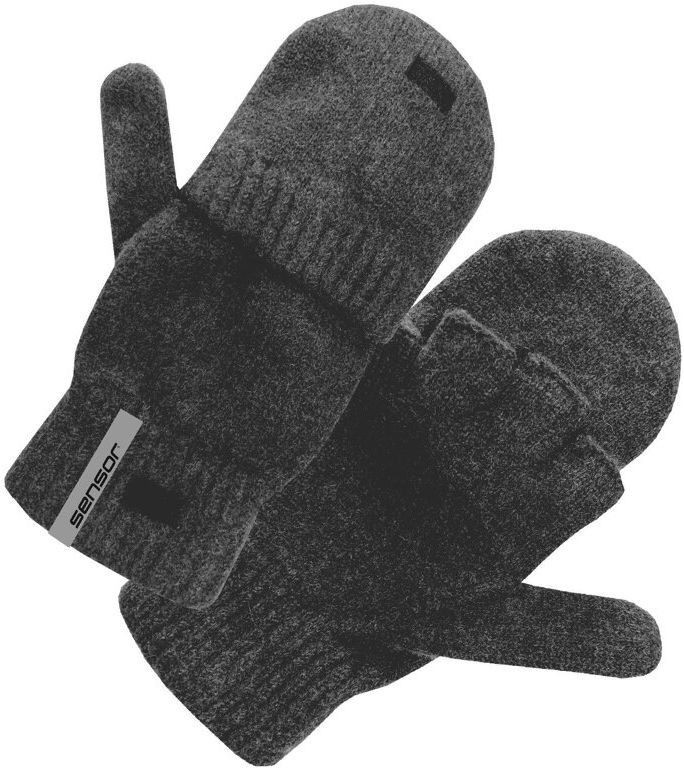 SENSOR rukavice VIRGIN WOOL sivá melír Veľkosť: L/XL