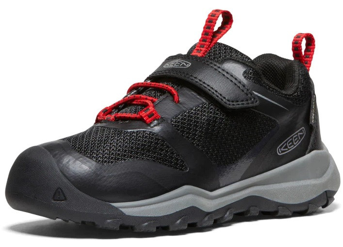 Keen WANDURO LOW WP CHILDREN black/ribbon red Veľkosť: 24