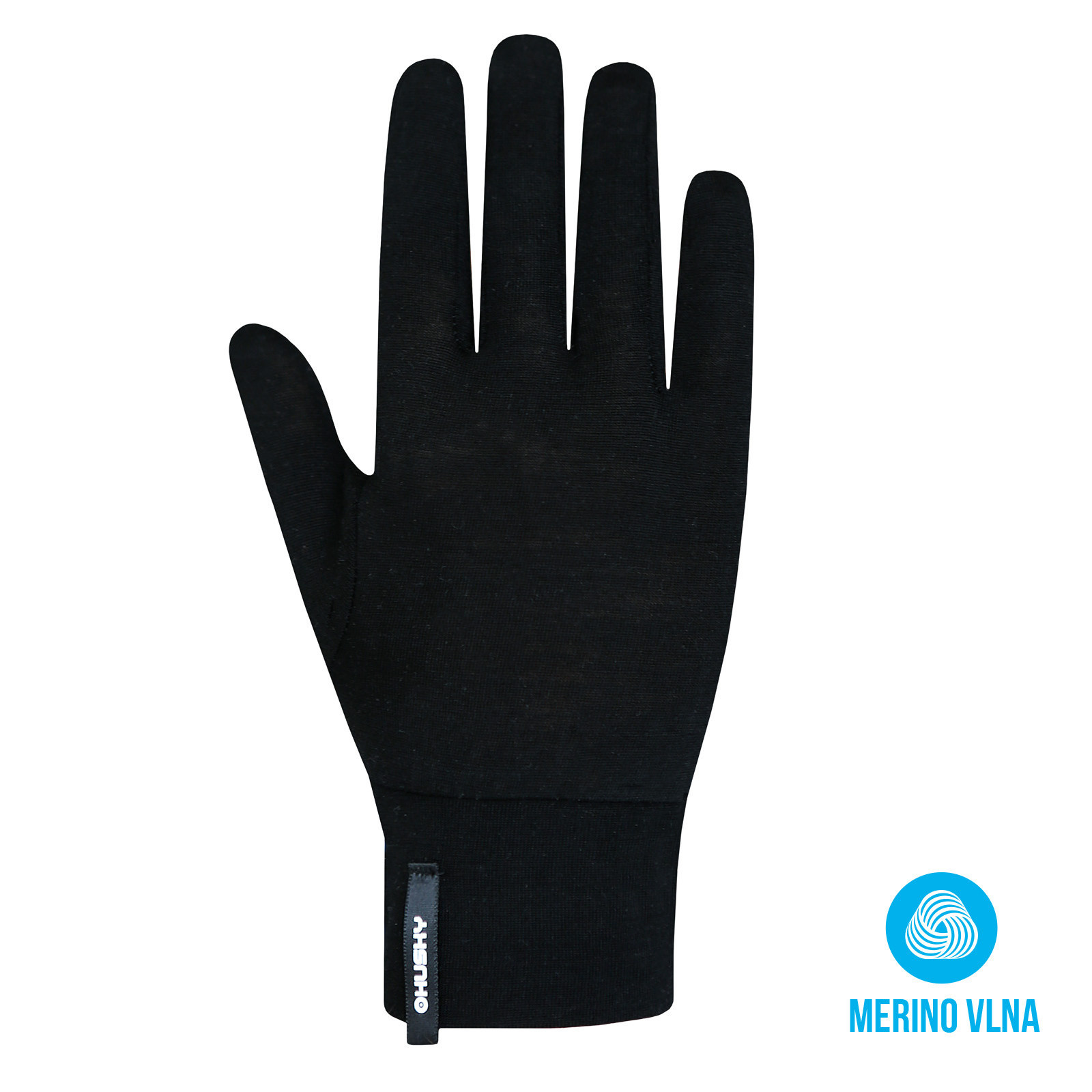 Husky Unisex merino rukavice Merglov black Veľkosť: L