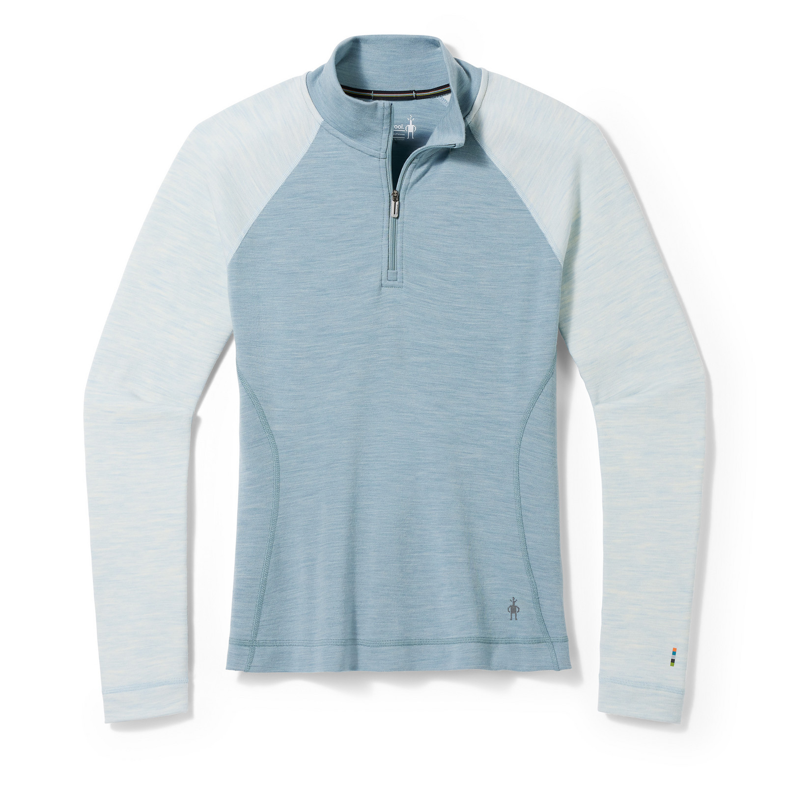 Smartwool W CLASSIC THERMAL MERINO BL 1/4 ZIP B lead heather Veľkosť: L
